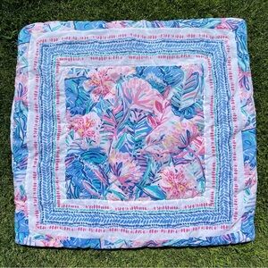 Lilly Pulitzer x Pottery Barn Teen Slathouse Soirée Euro Sham Set Tropical Flora